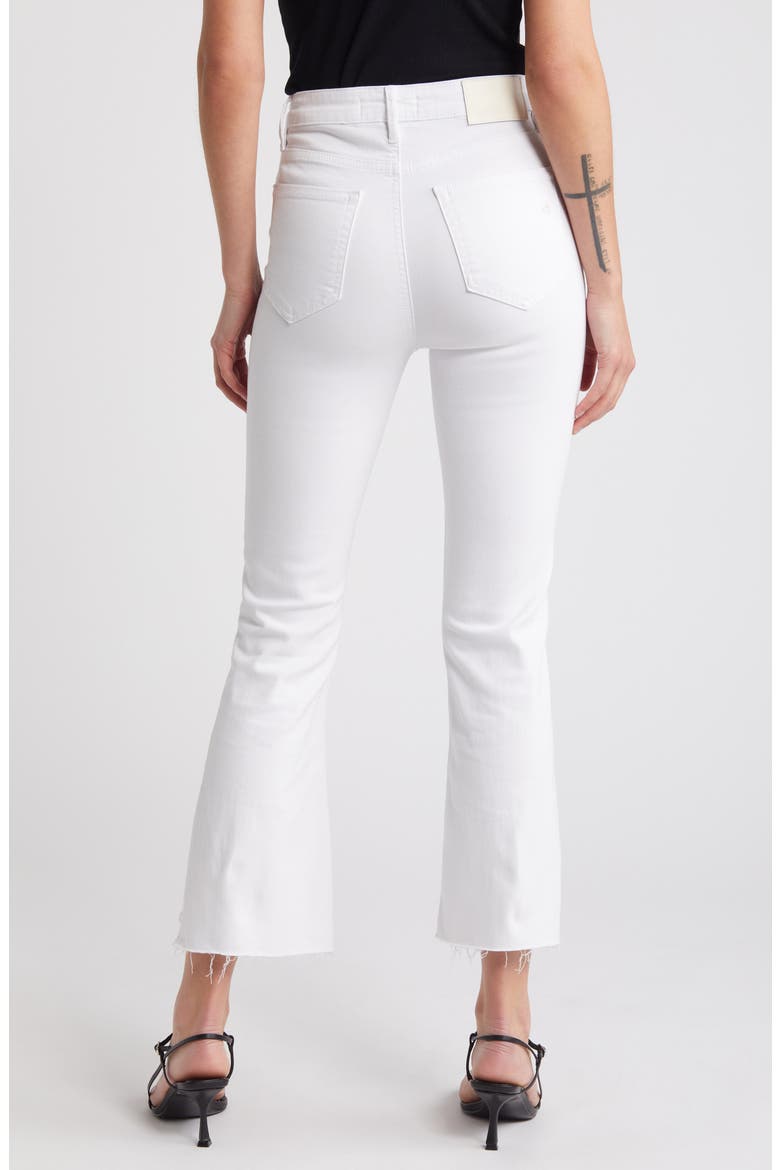 Raw Step Hem Wide Leg Jeans, Alternate, color, WHITE