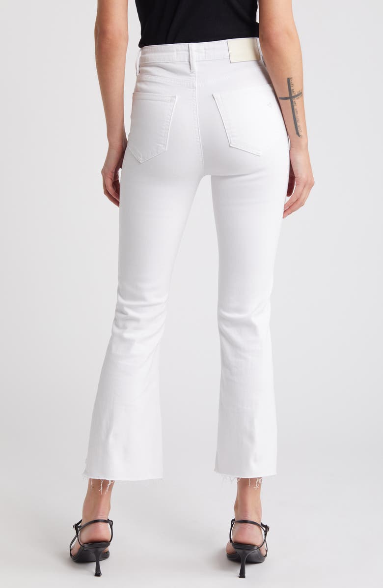 HIDDEN JEANS Raw Step Hem Wide Leg Jeans, Alternate, color, White