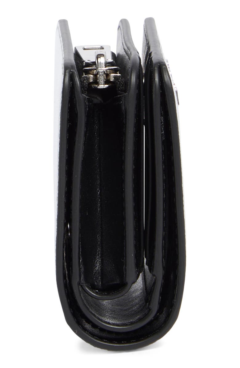 Marc Jacobs Metallic Leather Mini Bifold Wallet, Alternate, color,