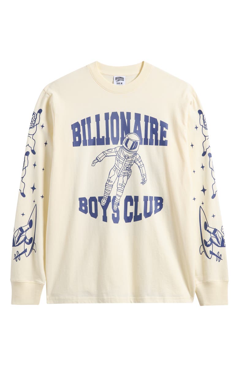 Billionaire Boys Club BB Gravity Astronaut Long Sleeve Graphic T-Shirt, Alternate, color, Winter White