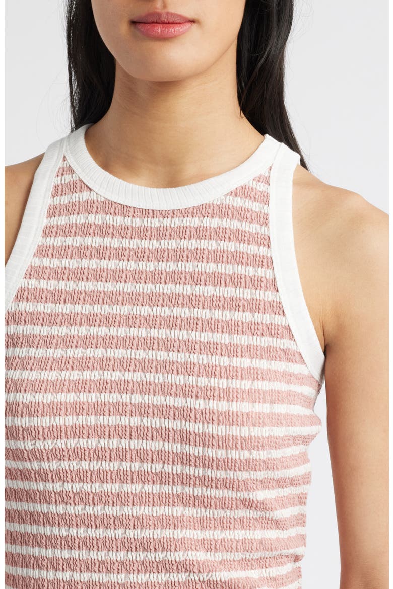 Stripe Racerback Tank, Alternate, color, BLUSH