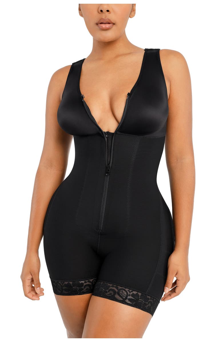 Shapellx AirSlim<sup
®</sup
Full Coverage Sculpting Bodysuit, Alternate, color, Jet Black