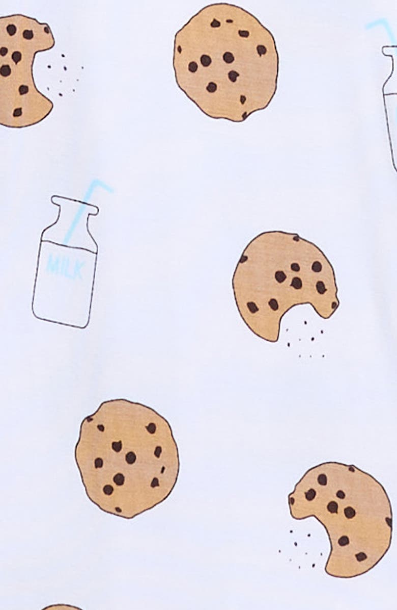 Dear Perli Print Zip Stretch Footie, Alternate, color, 