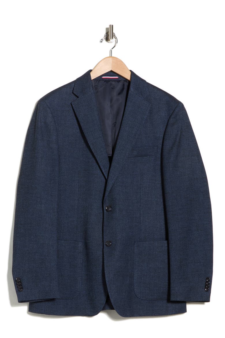 Notch Lapel Sport Coat, Alternate, color, BLUE