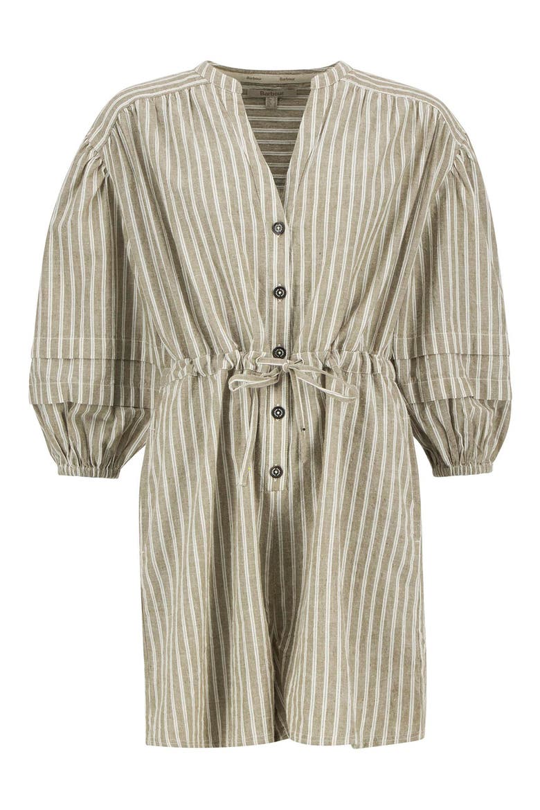 Bobby Cotton & Linen Romper, Alternate, color, DUSKY GREEN STRIPE
