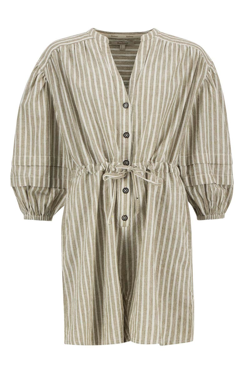 Barbour Bobby Cotton
Linen Romper, Alternate, color, Dusky Green Stripe