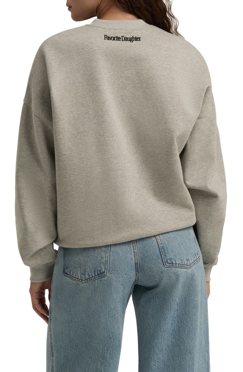 Favorite Daughter The Coaches Sweatshirt, Alternate, color, Heather Grey