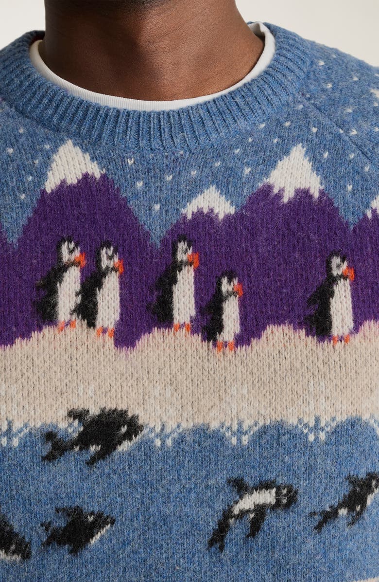 Bonobos Critter Fair Isle Wool Blend Sweater, Alternate, color, 