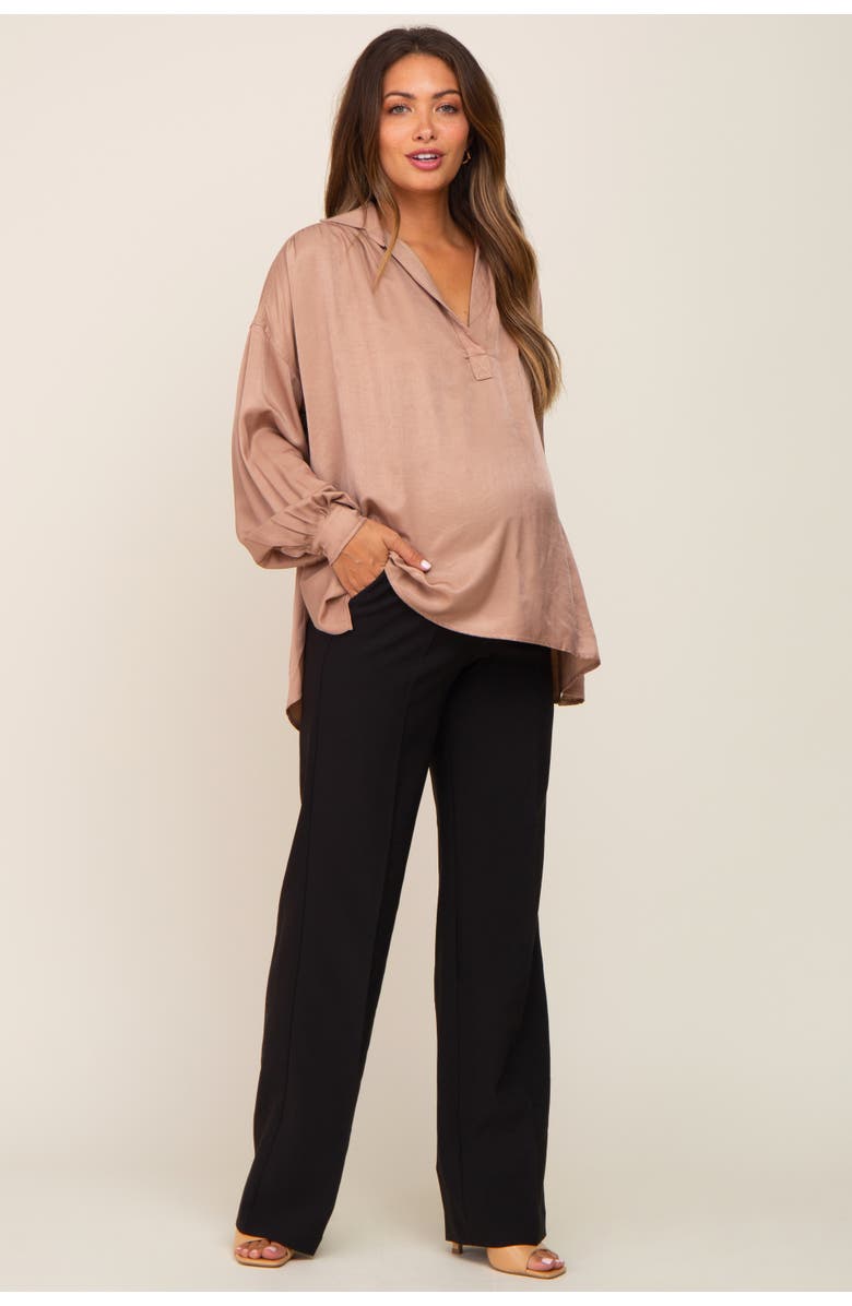 PinkBlush Straight Leg Maternity Dress Pants, Alternate, color,