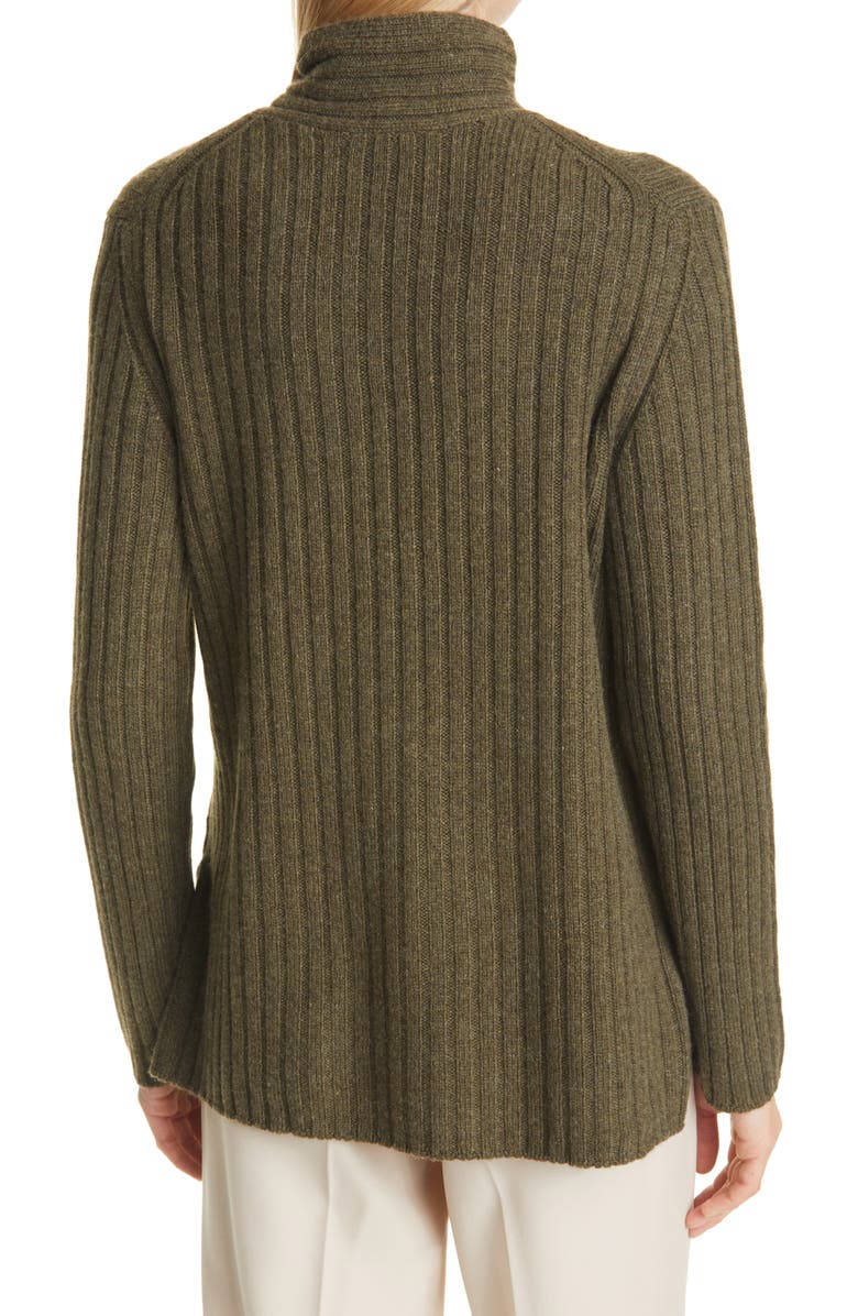 Vince Twist Neck Wool & Cashmere Turtleneck Sweater, Alternate, color, 