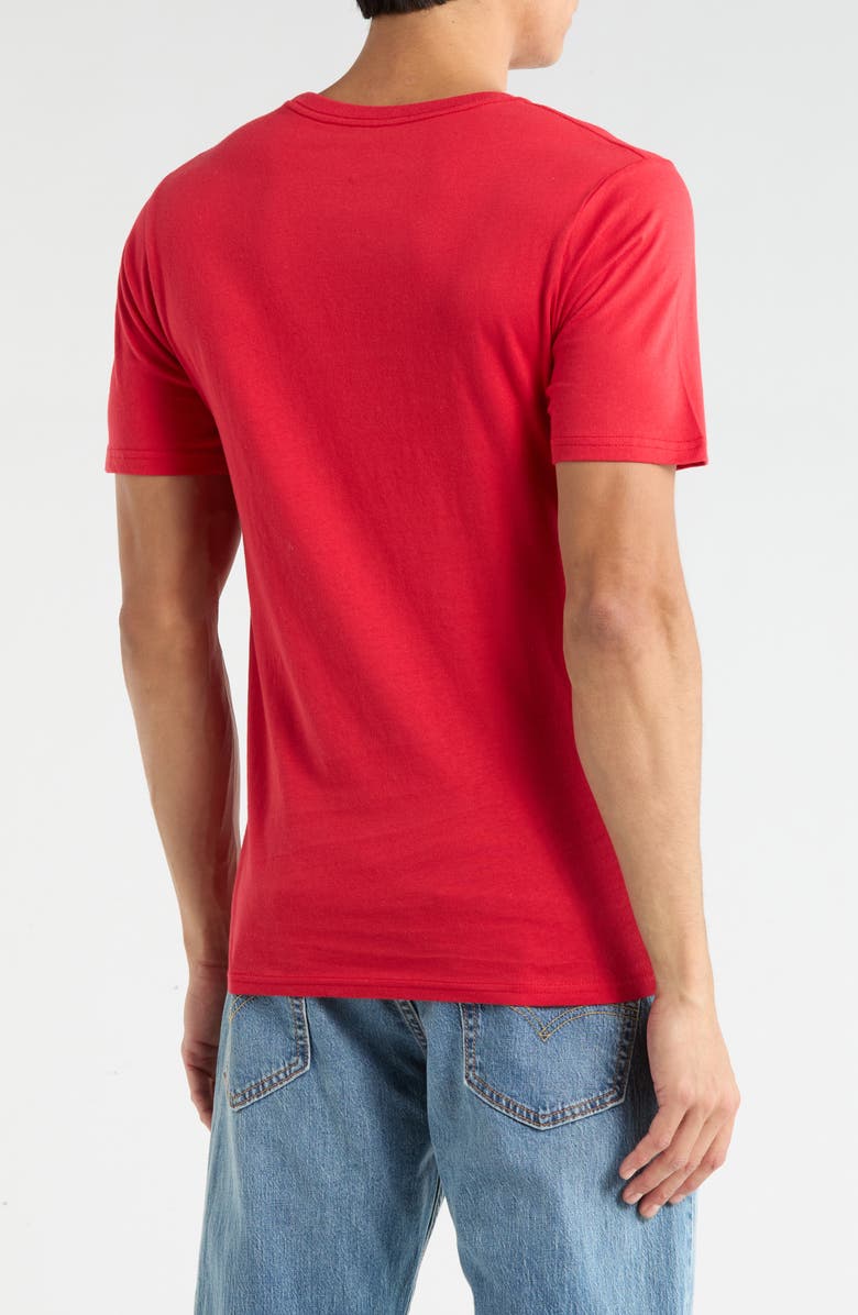 Goodie Two Sleeves Bud Light Happy Holidays Graphic T-Shirt, Alternate, color, Red