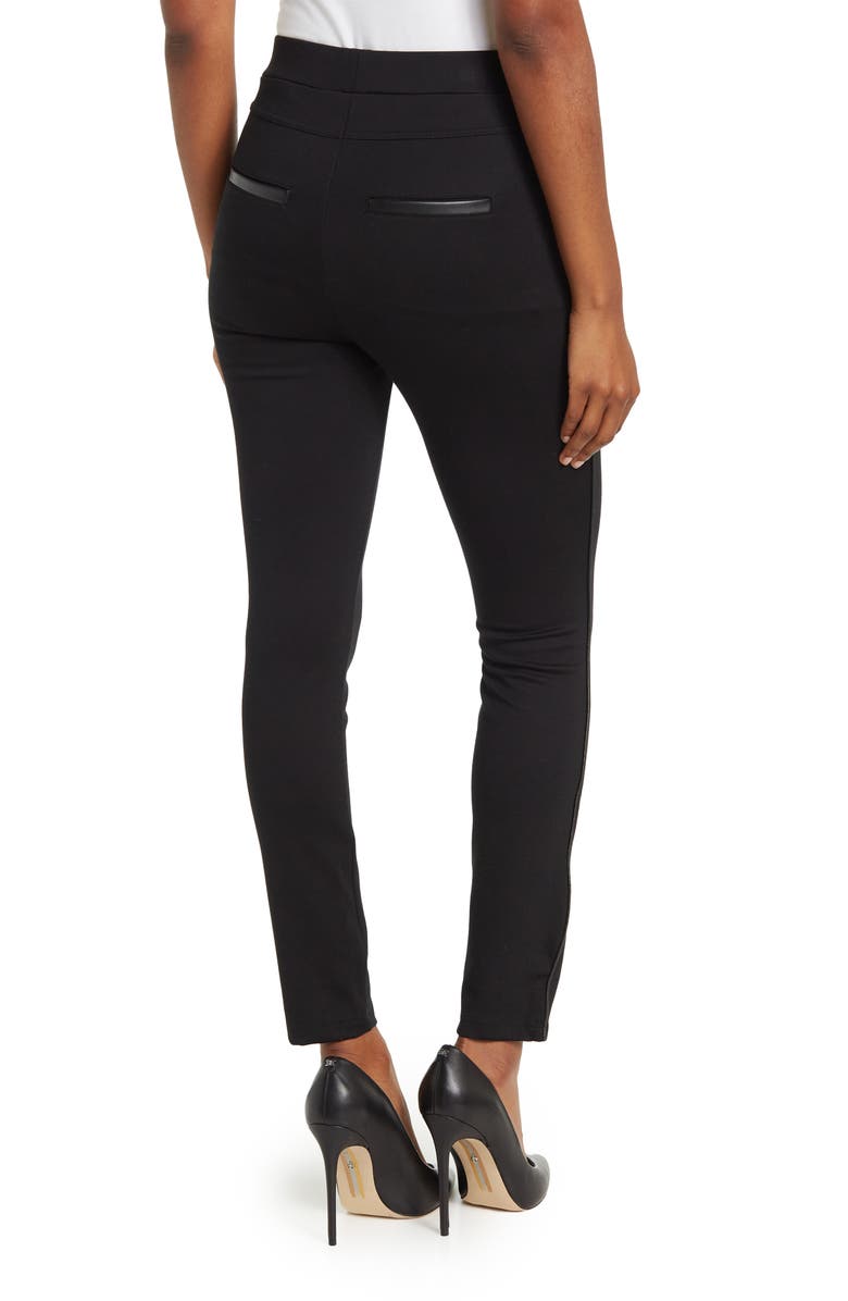 Ellen Tracy Vegan Pull On Ponte Leggings, Alternate, color,