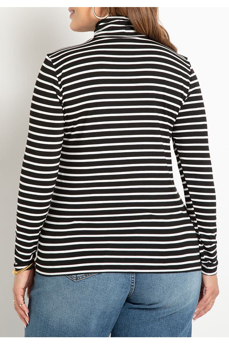 Layering Turtleneck, Alternate, color, BLACK WHITE STRIPE