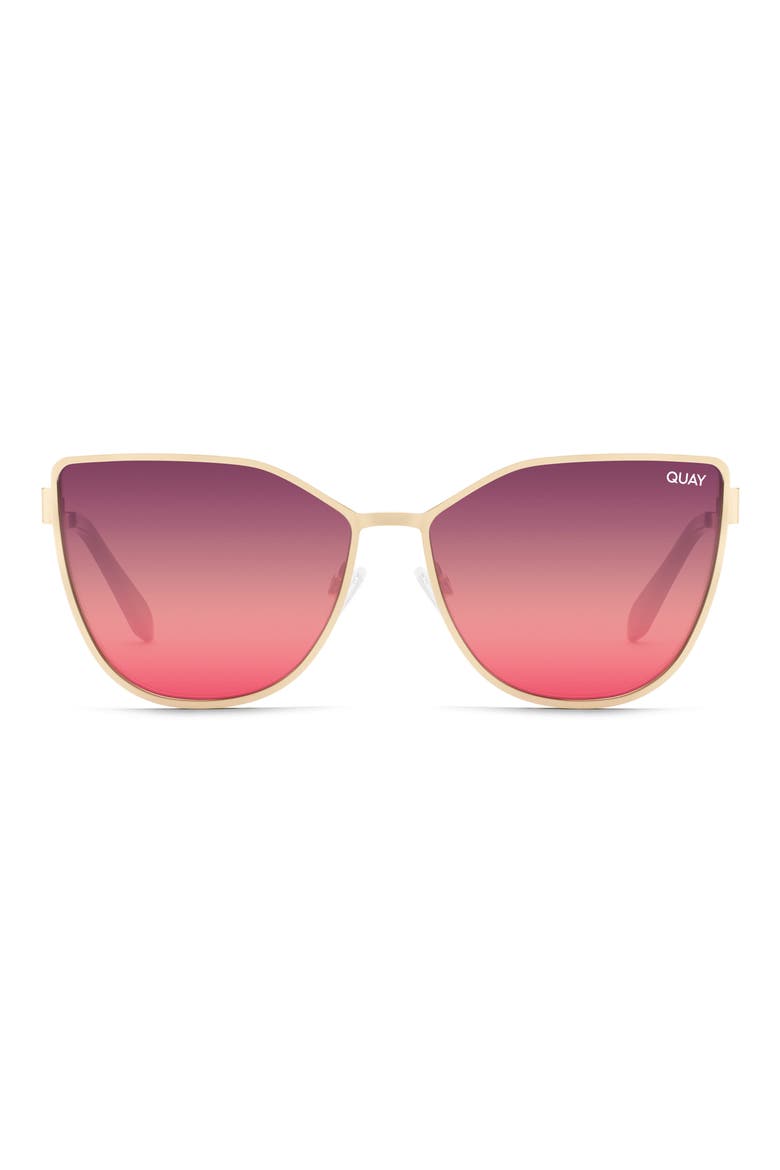 55mm In Pursuit Cat Eye Sunglasses, Main, color, GOLD/ PURPLE