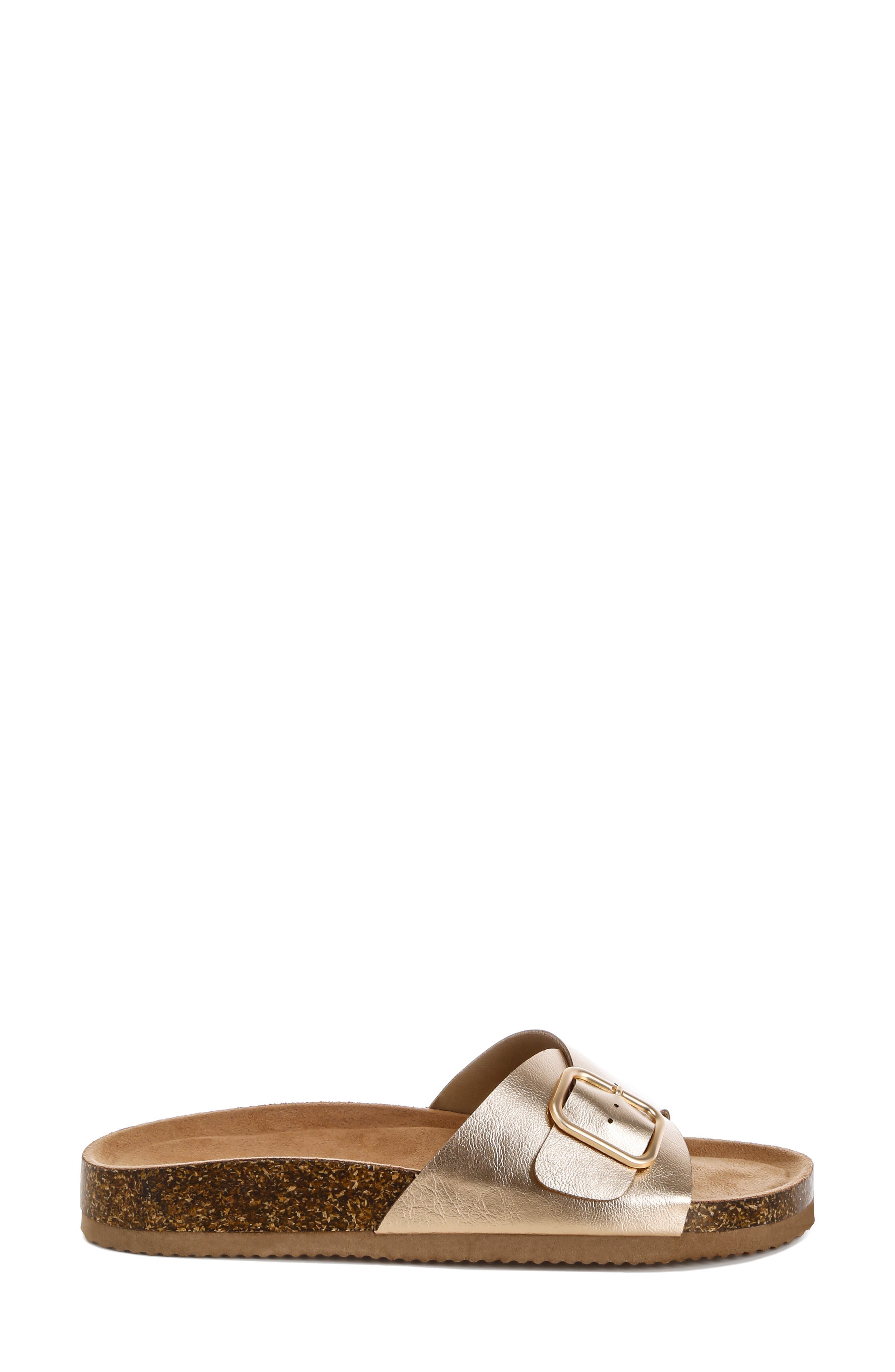 LONDON RAG Uvaria Slide Sandal, Alternate, color, Gold