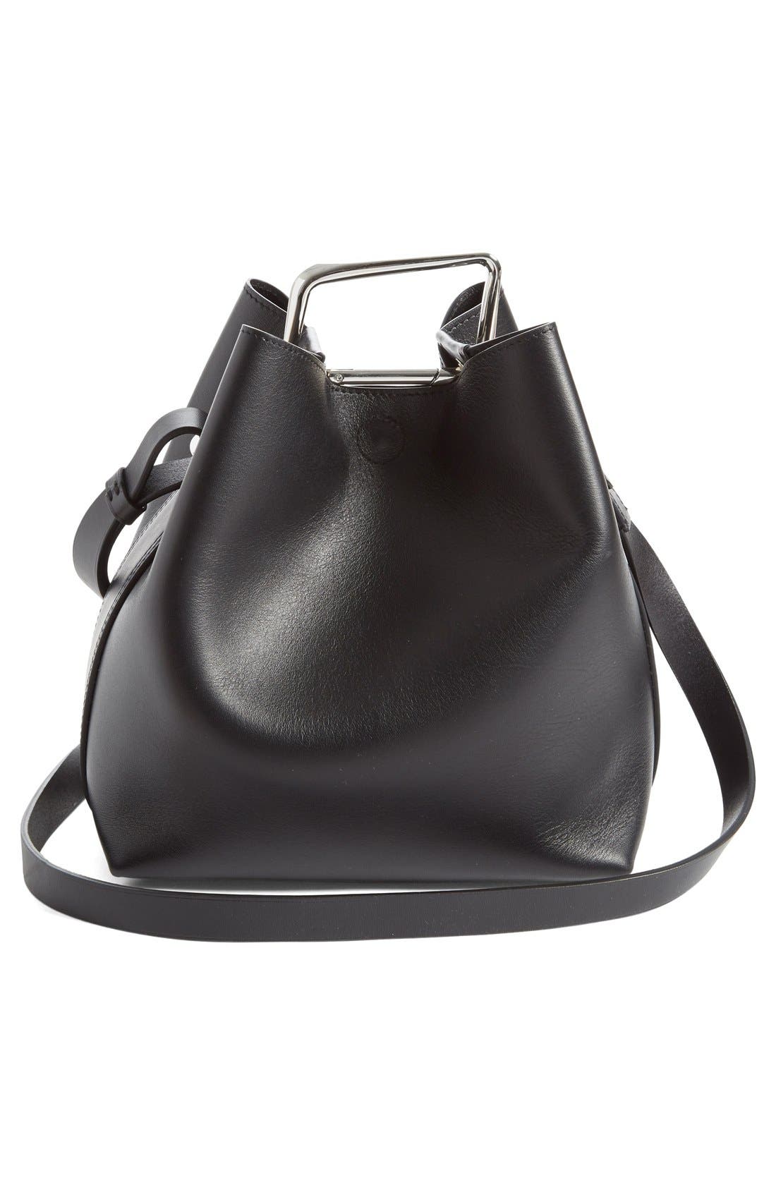 3.1 Phillip Lim 'Mini Quill' Leather Bucket Bag, Alternate, color, 