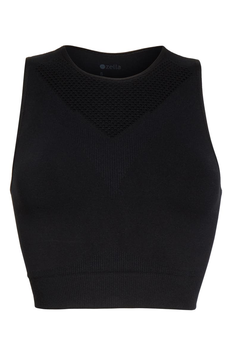 Zella So True Seamless Longline Sports Bra, Alternate, color, 