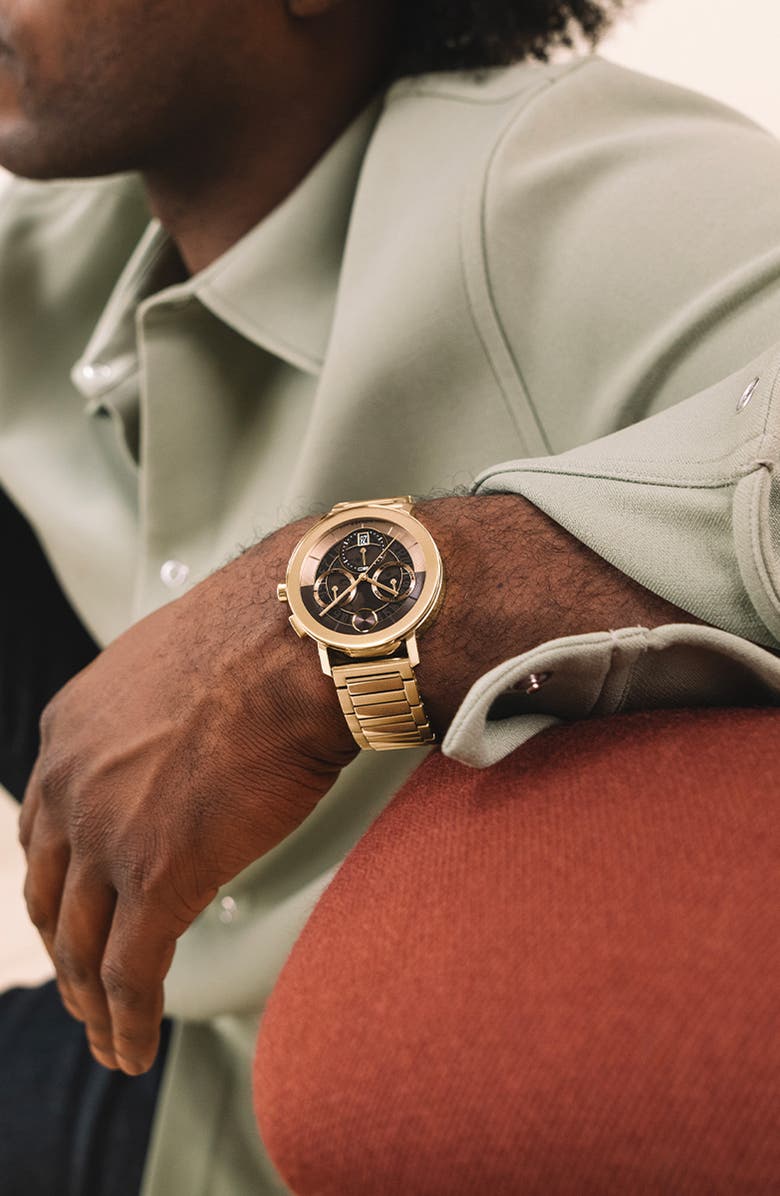 Movado Bold Evolution 2.0 Chronograph Bracelet Watch, 42mm, Alternate, color, Brown