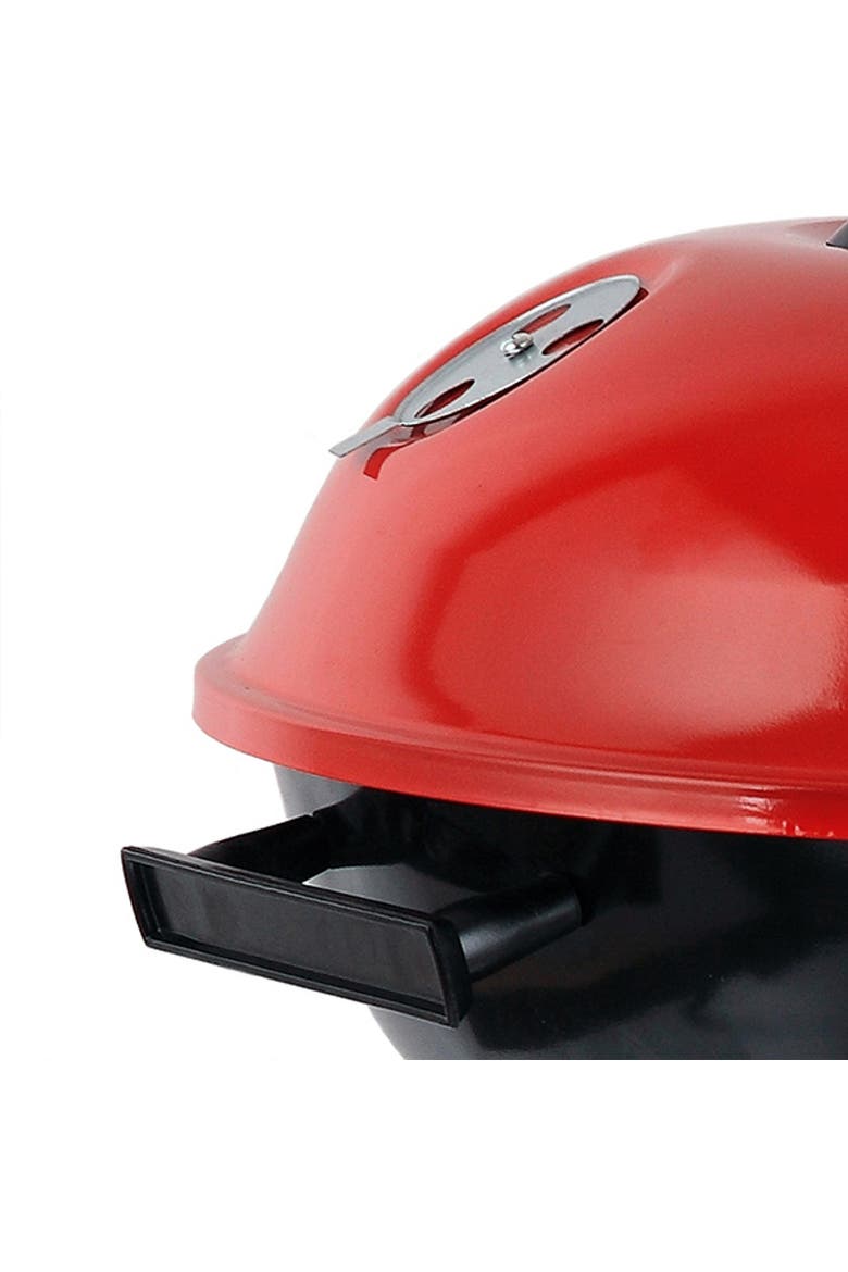 BB-1701 17" Portable Charcoal BBQ Grill, Red, Alternate, color, Red