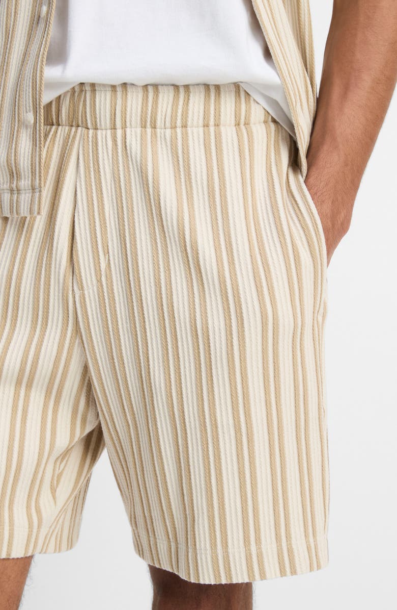 Vince Stripe Jacquard Shorts, Alternate, color, Terrapin Combo