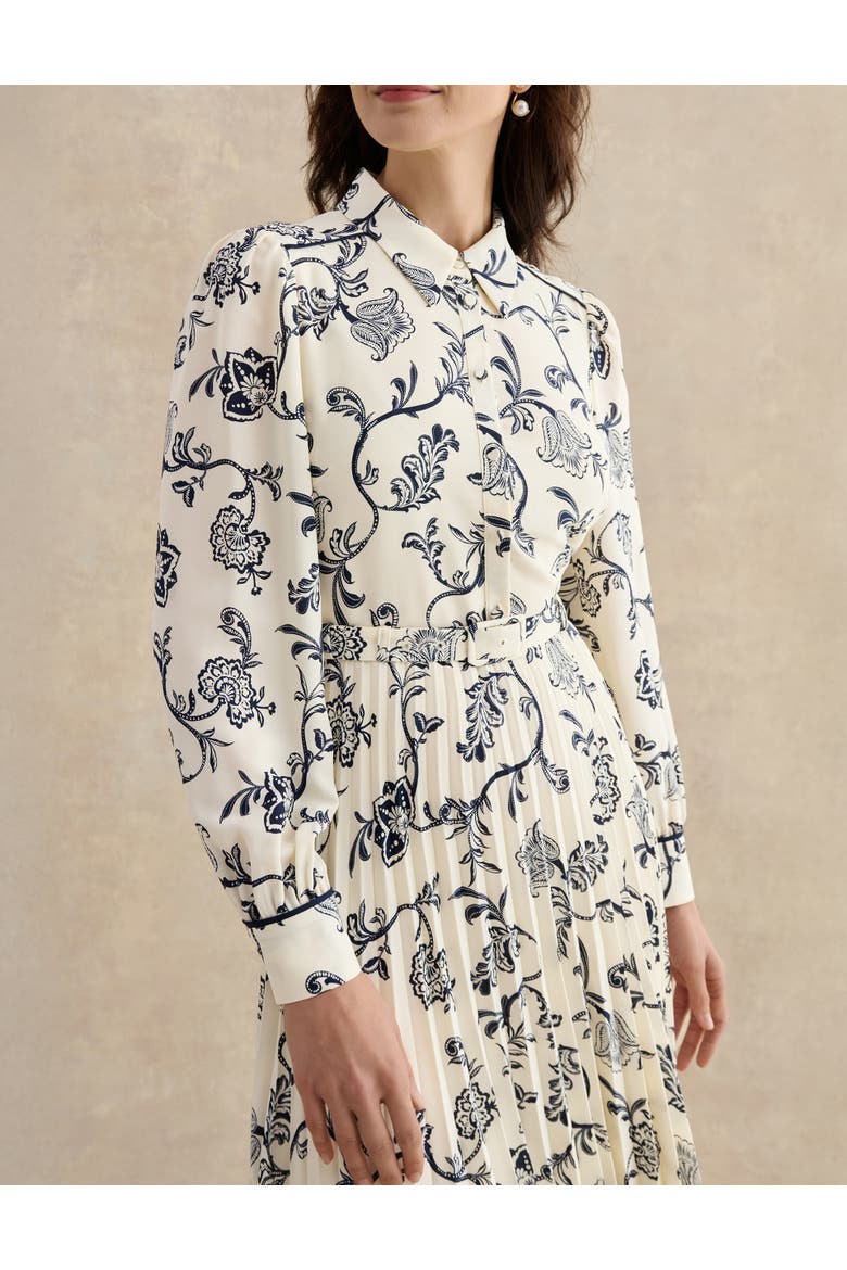 Ashleen Dress, Alternate, color, Cream Midnight