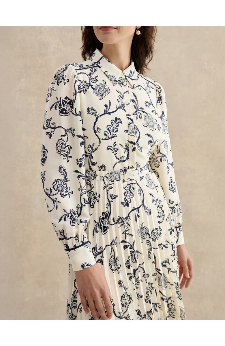 HOBBS LONDON Ashleen Dress, Alternate, color, Cream Midnight