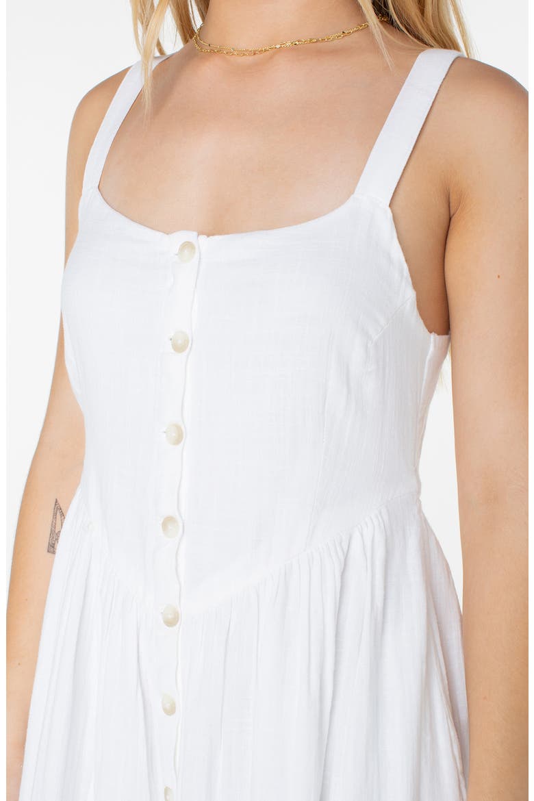 Brisa Cotton Midi Dress, Alternate, color, SNOW WHITE SOLID