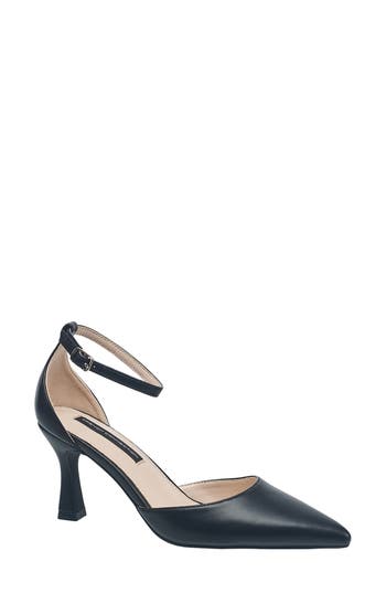 French Connection Champs D'orsay Ankle Strap Pump In Black