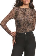 MINT VELVET Boat Neck Draped Detail Mesh Top