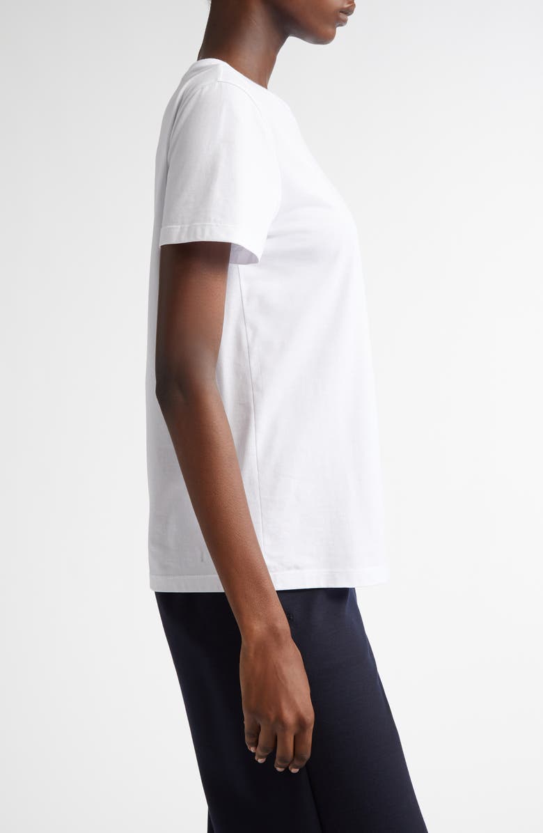 Max Mara Acacia Anchor Crystal Embellished Logo Cotton Graphic T-Shirt, Alternate, color, 