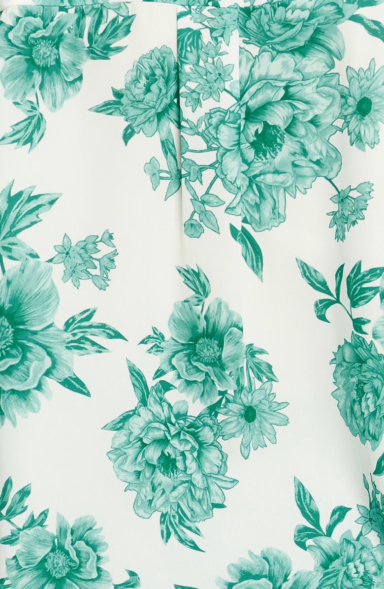 FLYING TOMATO Floral Button-Up Shirt, Alternate, color, Ivory Jade