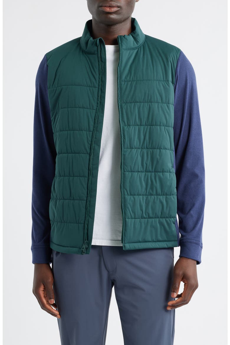 Merge Mixed Media Jacket, Main, color, NORDIC PINE