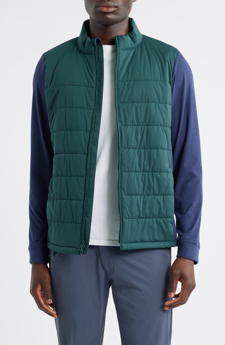 Peter Millar Merge Mixed Media Jacket, Main, color, Nordic Pine