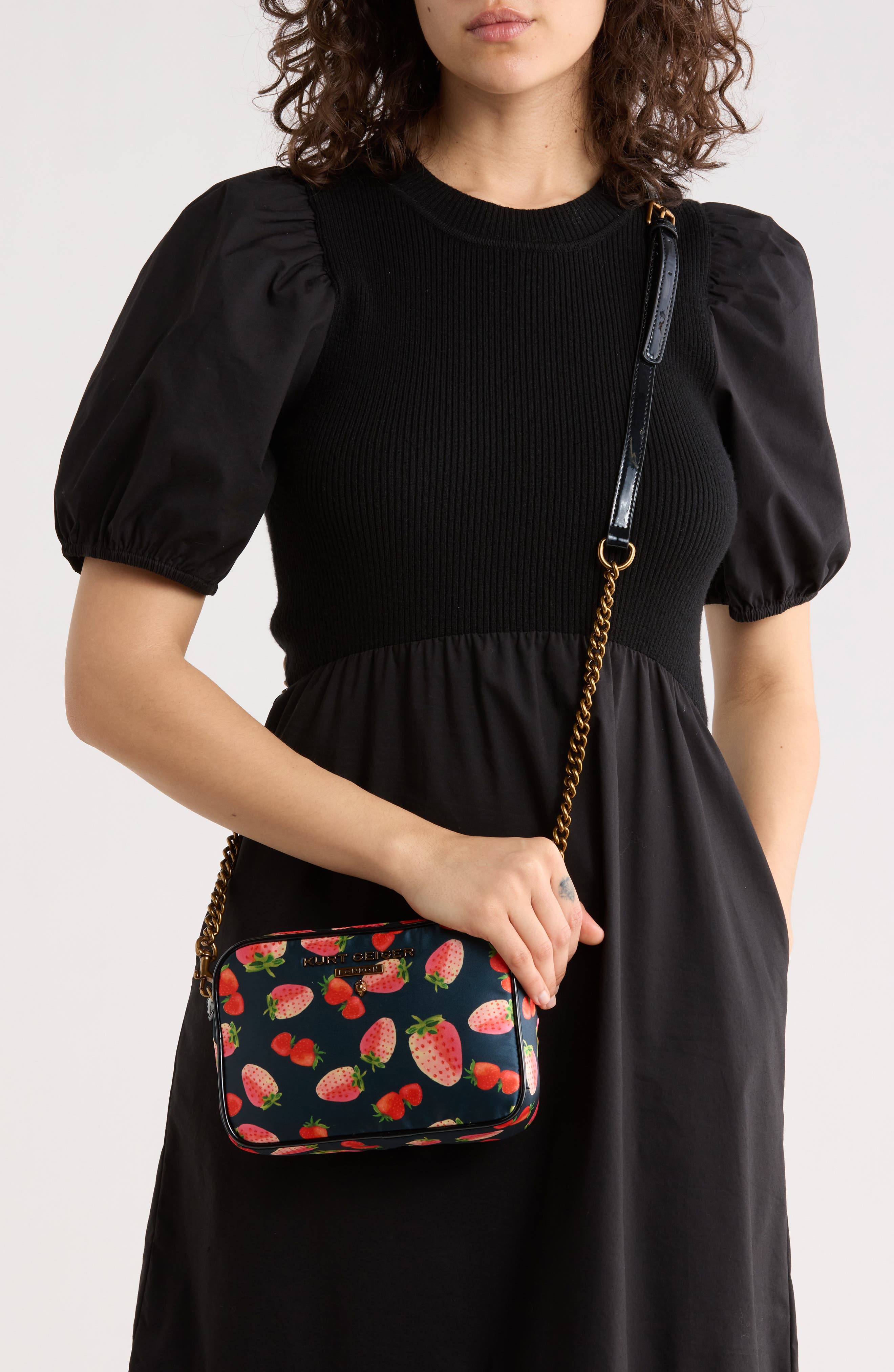 Kurt Geiger London Small Portobello Camera Bag, Alternate, color, Open Blue