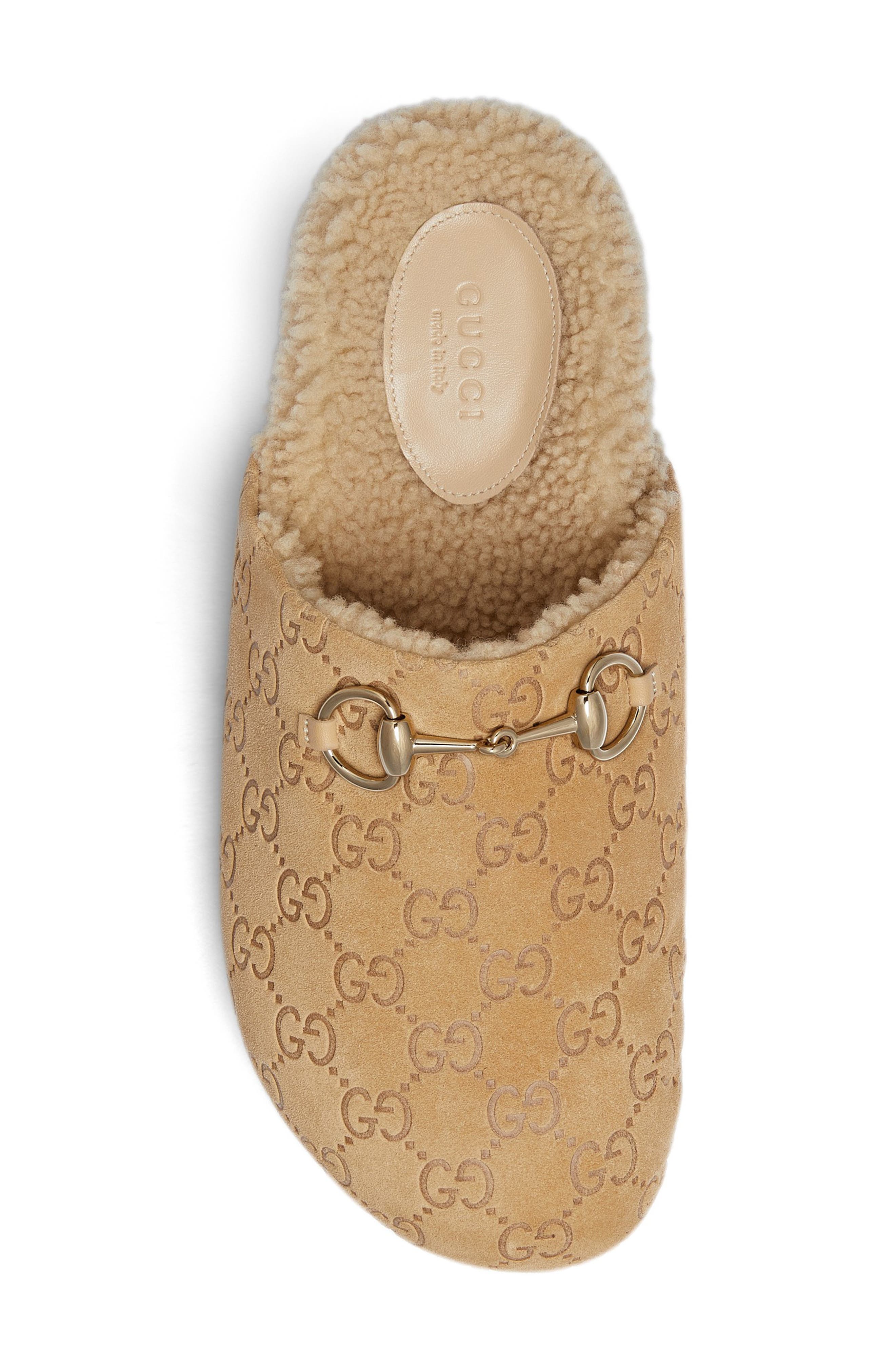Gucci Sol Genuine Shearling Mule, Alternate, color, 