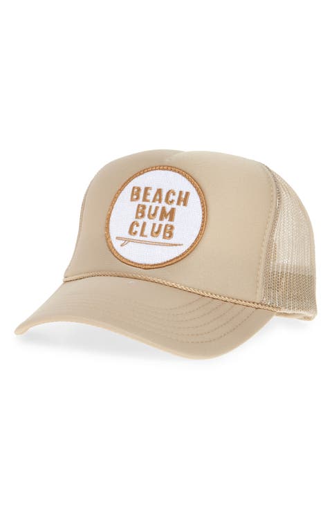 Beach Bum Club Patch Trucker Hat
