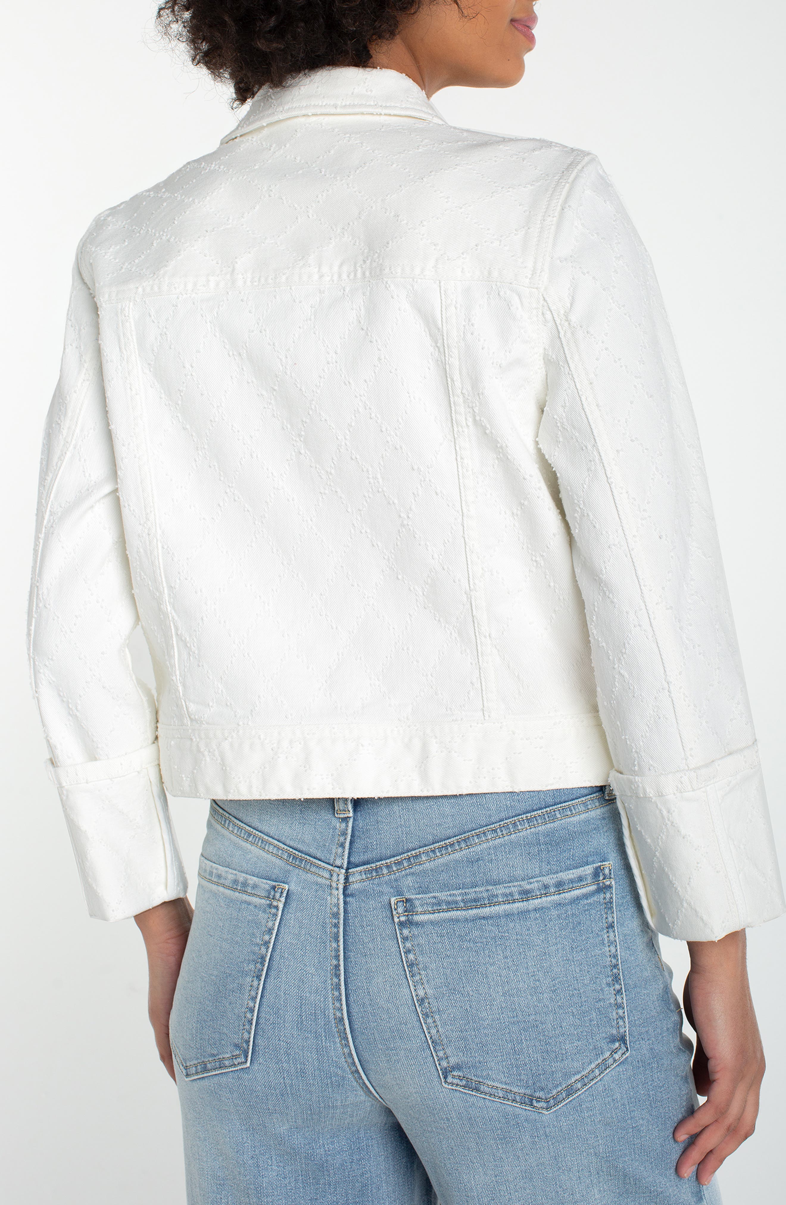 Diamond Jacquard Denin Jacket - image 2