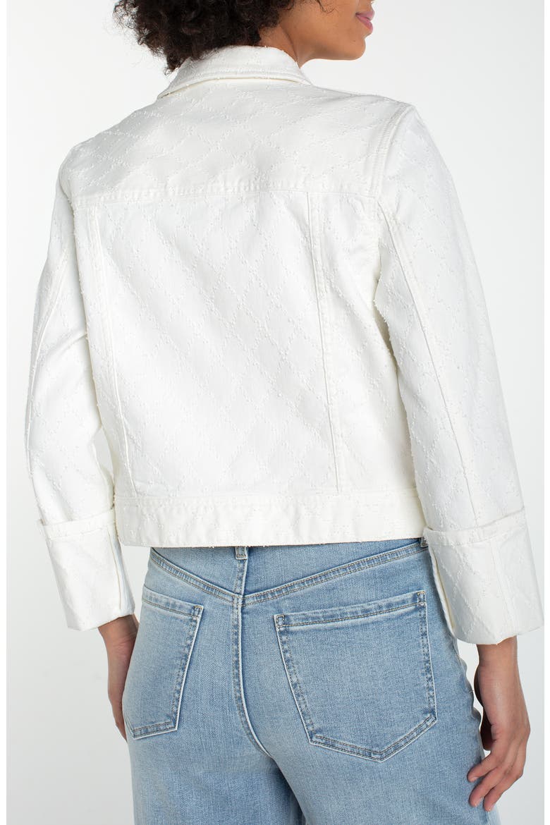 Diamond Jacquard Denin Jacket, Alternate, color, WHITE DIAMOND