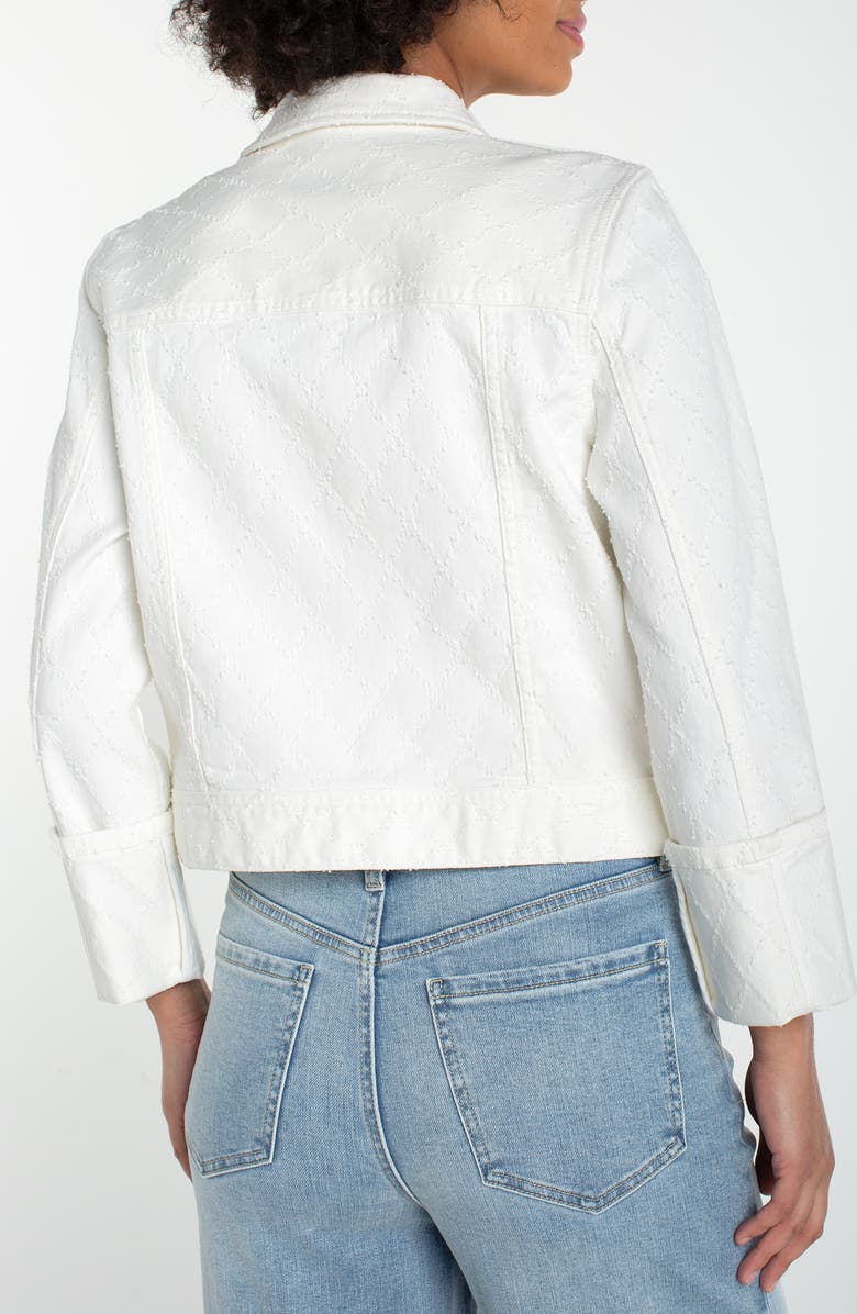 Liverpool Los Angeles Diamond Jacquard Denin Jacket, Alternate, color, 