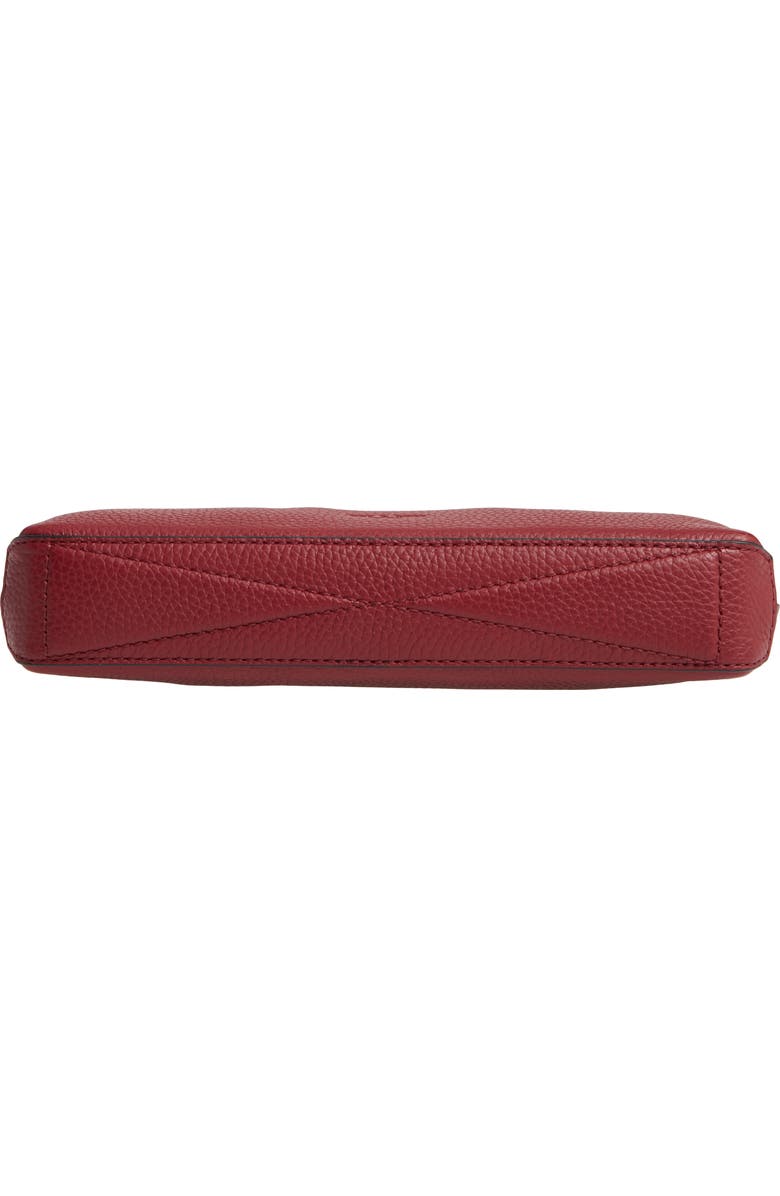 rag & bone Compass Leather Crossbody Bag, Alternate, color, Biking Red