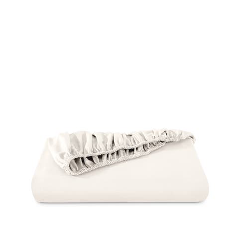 400 Thread Count Organic Cotton Sateen Fitted Sheet