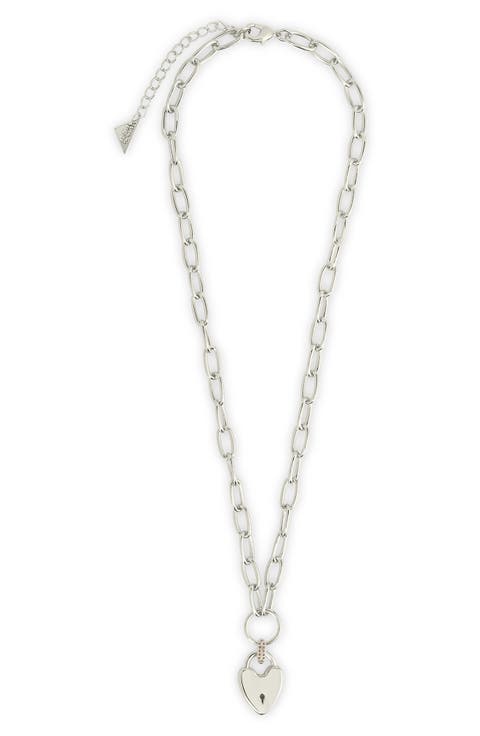 Mirren Heart Padlock Pendant Necklace