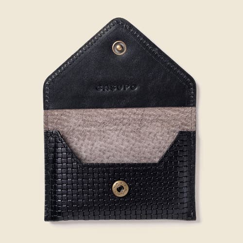 Casupo Mini Envelope Wallet With Rfid Protection In Black