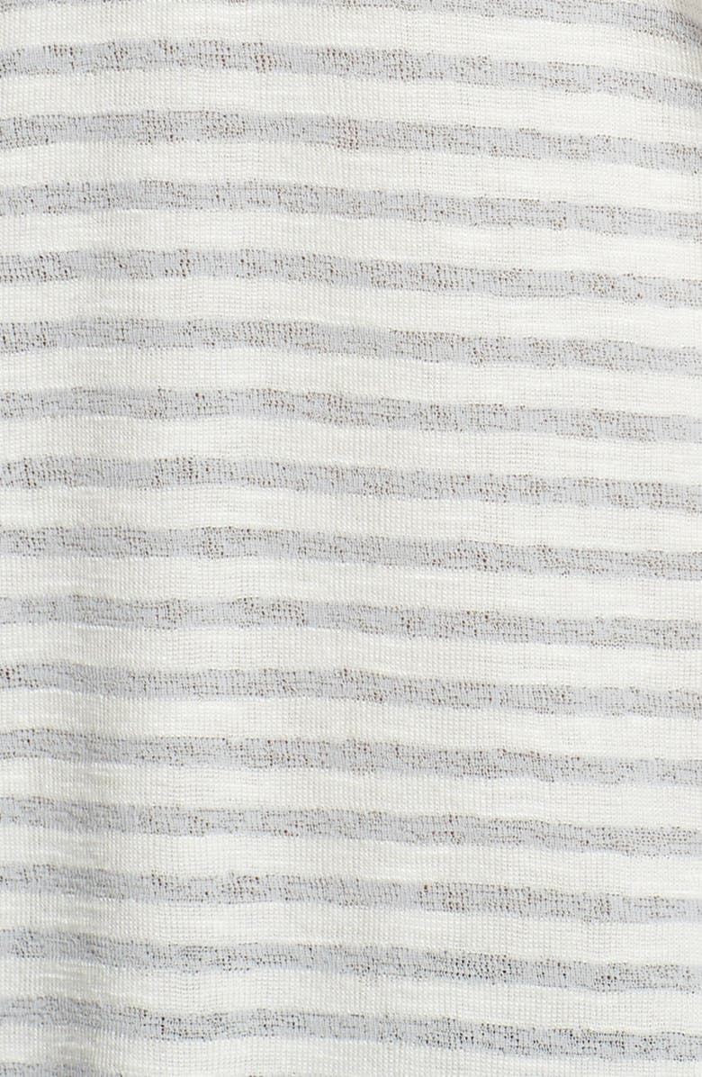 Halogen<sup>®</sup> Stripe Cap Sleeve Scoop Back Tee, Alternate, color, 