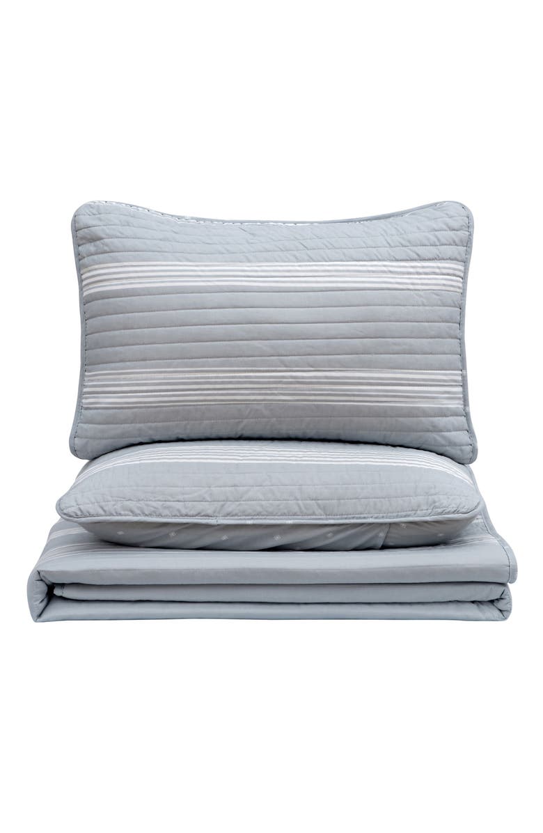 Woven & Weft Stripe Quilt & Sham Set, Main, color, 