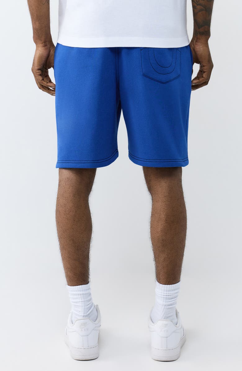 True Religion Buddha Contrast Fleece Shorts, Alternate, color,