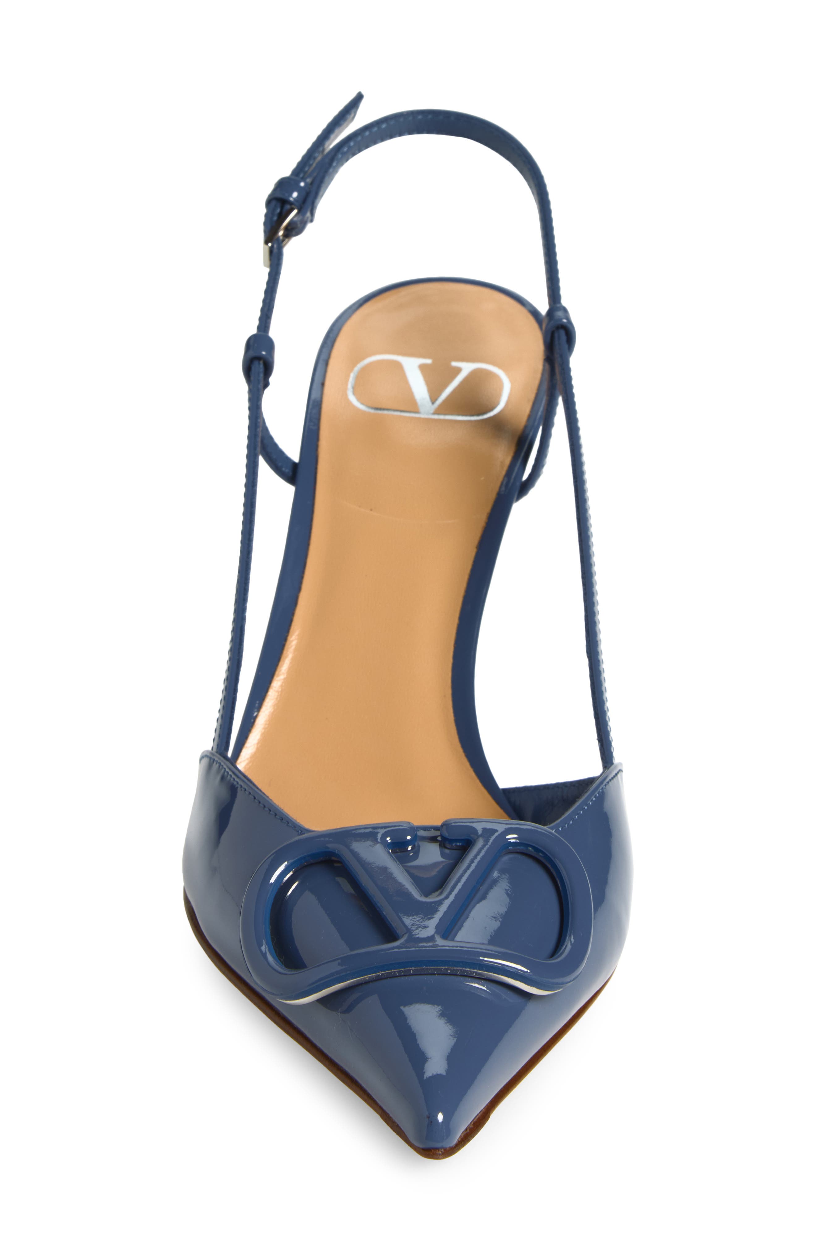 VLOGO Pointed Toe Slingback Pump, Alternate, color, BLUE