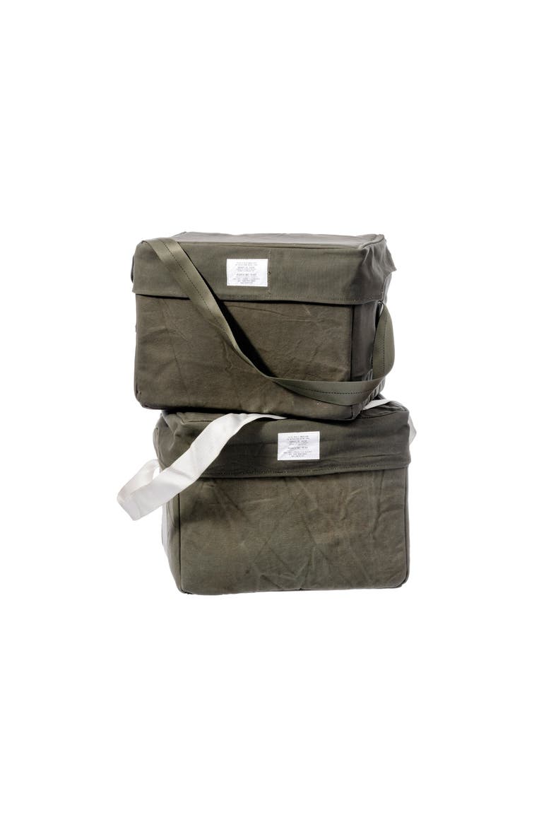 Vintage Fabric Cooler, Main, color, Olive
