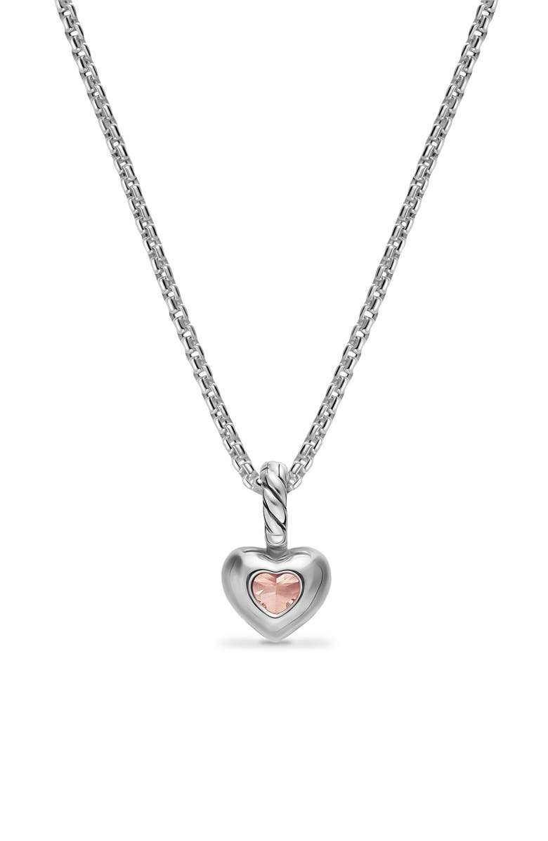 David Yurman Mini Heart Amulet, Alternate, color, Two-Tone/ Pink