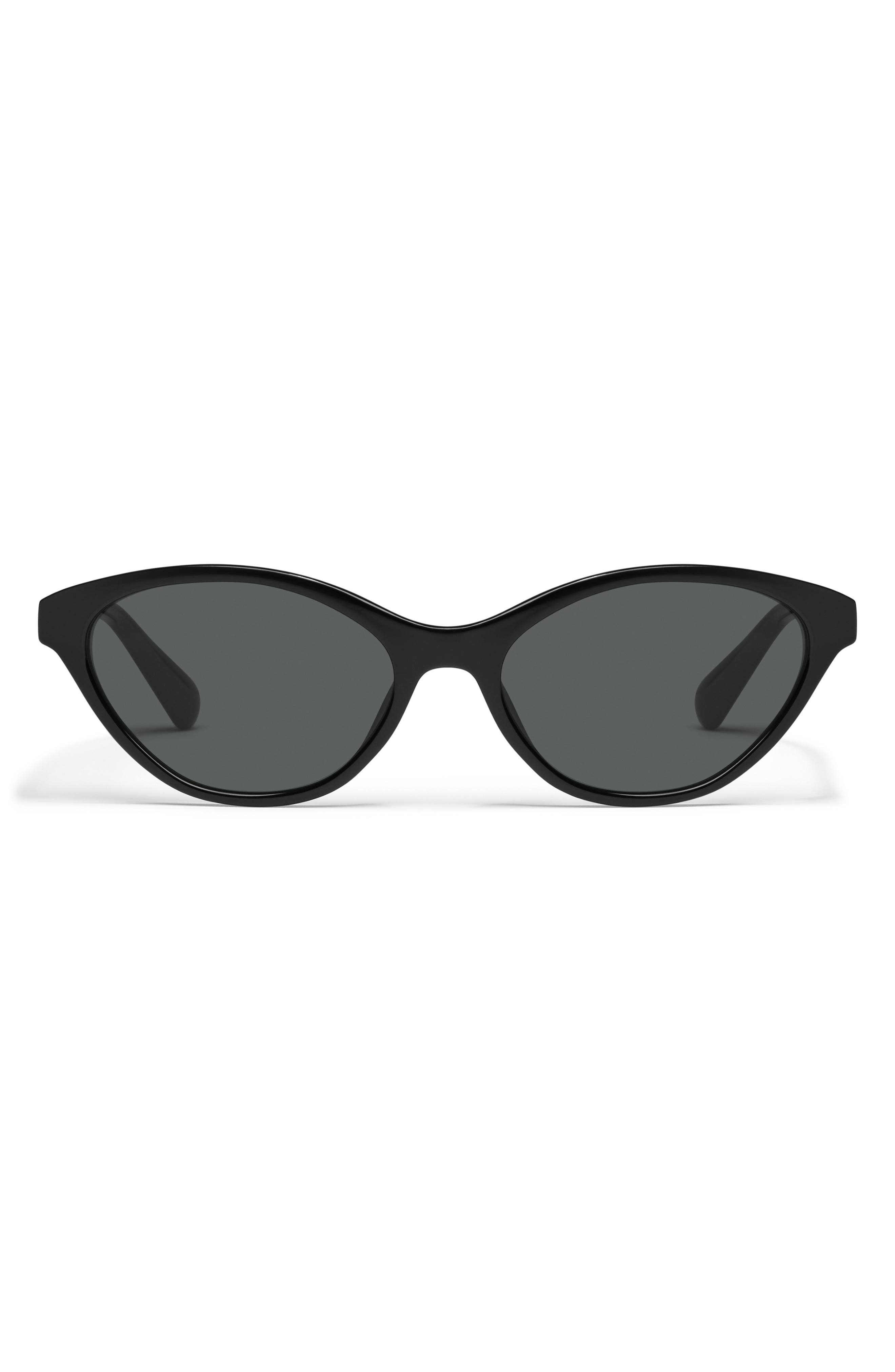 Quay Talk Nice 55mm Cat Eye Sunglasses In Black